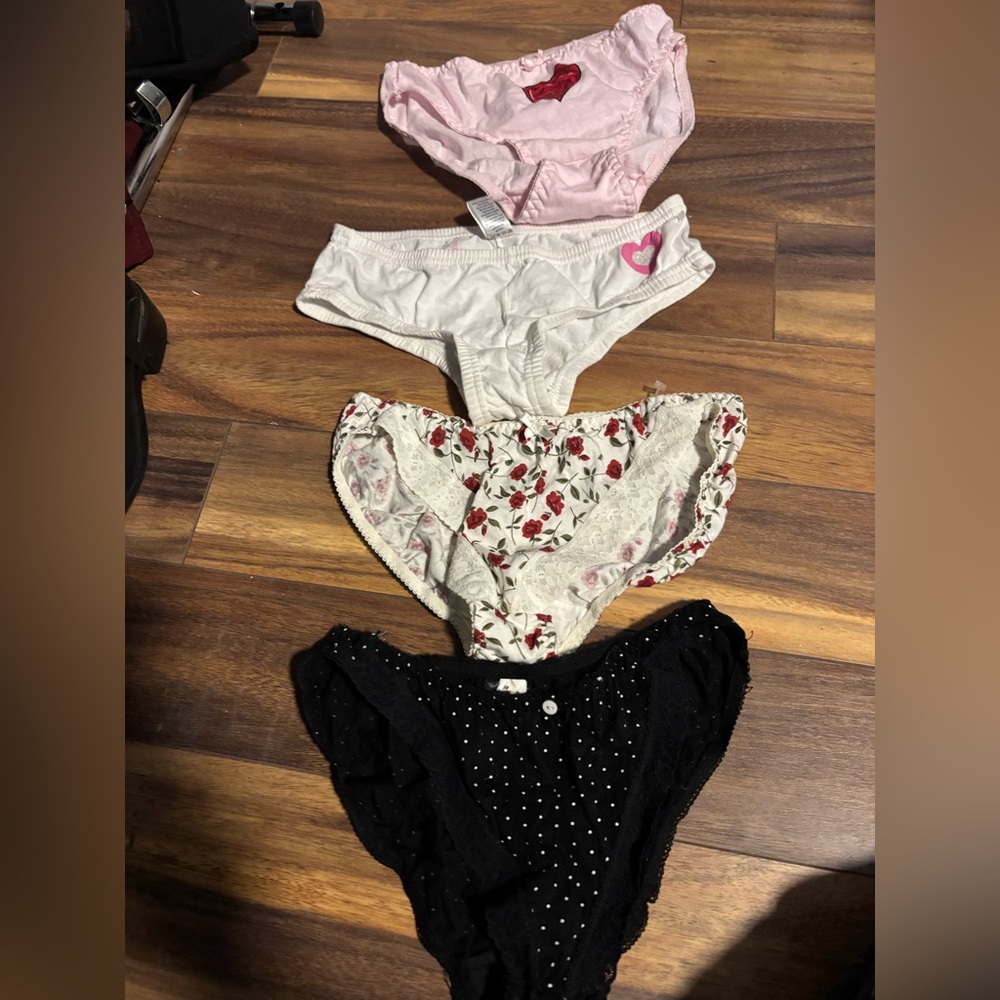 NWOT vintage undies. Sizes medium and one large.  But not made big.